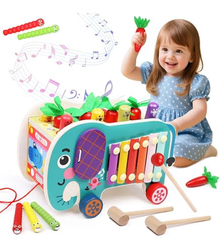 Ulikey Montessori Spielzeug 8in1 - Holz Lernspielze Produktbild-Vorschau 8