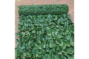 FENGSHENG-SHOP 1m x 3m UV Protection Artificial Ivy Leaf Hedge, Privacy Screening Panels Roll, Ivy Trellis Wall Decor for Outdoor Indoor Garden Fences