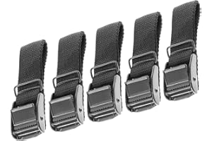 Safeplast Safe-Strip - Cinghia di fissaggio professionale, lunghezza 50 cm, 5 pezzi, polipropilene, regolabili, colore nero