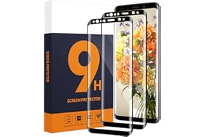 Carantee 2 pièces Verre Trempé pour Samsung Galaxy S9, bords incurvés en 3D, Dureté 9H, à l'épreuve des bulles vitre protection, Haute Sensibilité, Haute définition Samsung S9 protection écran