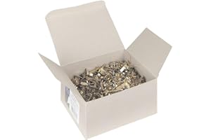 ALCO-Albert 590/6 Flachkopfklammern, vermessingt, Länge 19 mm, 1000 Stück