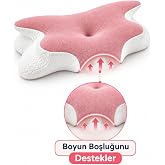 Kelebek Uyku Yastığı Boyun Destekli%100 Memory Foam Visco Yastık | Kelebek Form