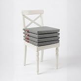 Xpermate 4&rsquo;l&uuml; Sandalye Minderi 40x40 cm Fermuarlı Su İtici Leke Tutmaz Bağcıklı Bah&ccedil;e Balkon Minderi Seti