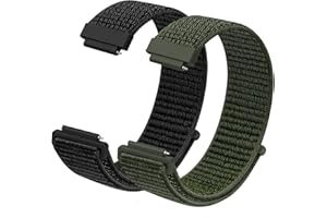 Vicloon 2Pcs Correas de Nylon para Reloj, 16mm 18mm 20mm Correa para Reloj Inteligente Universal, Correa Reloj de Repuesto, para Hombres y Mujeres