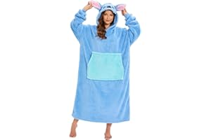 CHUANGMINGHANGQI Hooded Blanket Sweatshirt Oversized Pullover Damen Riesige Fronttasche Plüsch Tragbare Decke mit Ärmeln Verlängert Übergroße Decken Hoodie Warme Schlafanzug Sofadecke Kuscheldecke Flauschig