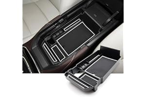 SKTU Per M azda CX-30 2019-2024 vano portaoggetti multifunzione per console centrale, contenitore con rivestimento antiscivolo (bianco)