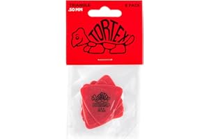 Dunlop Plettri Tortex Tri, 0 .50, Pacco da 6 Pezzi