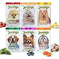 Jerhigh Real Stick Chicken Food with Spinach, Blueberry, Carrot, Strawberry, Milky, Banana Flavor Combo Set for Dogs Treat All Life Stages (Pack of 6 x 70G) by DogsNCats