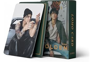 SCISSH 55 unidades de BTS Bangtan Boys JungKook Golden Album Mini Card Jungkook Personal Solo Lomo Card Collection Card (B)