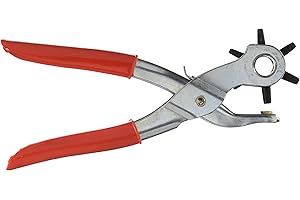 PRODIGITAL PINZA FUSTELLATRICE PER OCCHIELLI FORI CINTURA FUSTELLA FORATRICE CUOIO - Attrezzatura creata per Calzolai CON CINTURA IN OMAGGIO