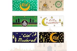 EWLPI Eid Money Envelopes,6Pcs Eid Money Wallets Eid Mubarak Envelopes,Eid Envelopes Money for Cash Eid Gifts, Eid Money Cards, Muslim Islamic Party Supplies,6 Styles