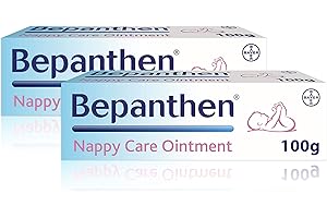 Pomada Bepanthen para el cuidado de la piel al llevar pañales, 200 g (2 x 100 g)
