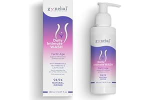 GYNEBAL - Jabon Intimo Mujer Edad Fertil - PH 4.5 - PURIFICANTE con Arbol de Te + Prebiotico + Acido Lactico - Gel Higiene Intima Diaria – 150 ml