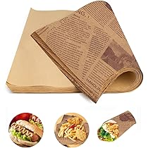 VIRIECH Lot De 300 Feuilles De Papier Deli - 25 X 25 Cm - Pour Panier