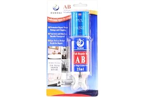XUDOAI Kit Riparazione Ceramica , Bianco 25ml, per Smalto, Porcellana, Acrilica - Vasca da Bagno, Lavandino, Piatto Doccia, Sanitari per Foro, Crepa