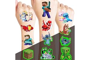 GSXNKK Temporary Tattoos for Kids,8 Sheets Tattoos for Kids Party Bag Fillers,Kids Tattoos for Girls Boys Birthday Gift Party Favour,Party Games Stuff Supplies