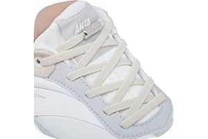 Handshop 2 Pares Cordones de Zapatos Sin Nudo, Cordones Elásticos con Cierre Metálico, Cordones de Zapatillas Para Niños Adultos (120cm)