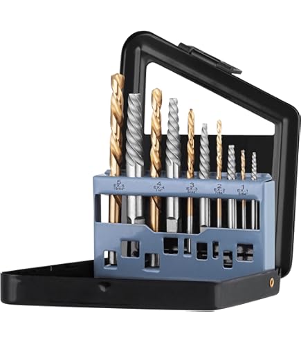Optimaliseer De Titel Voor Een Set Met 3 Snelle Stalen Titanium Stappenboren Met Quick Change 1 4 Zeskantschacht In Sae Maten 28 Totale Maten