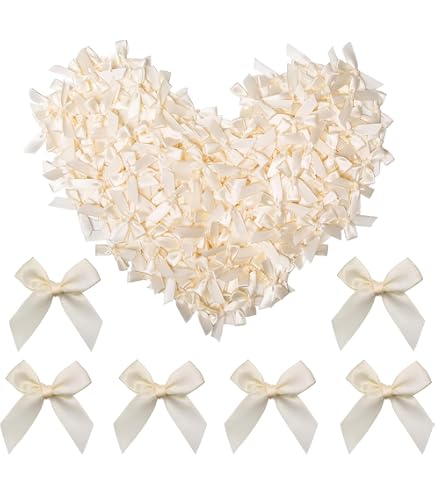 100 Mini Nœuds En Satin Rose 2,5cm - Nœuds Préfaits Pour DIY, Mariage, Cadeaux, Scrapbooking