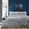 Dreams & Drapes - Mansfield - Easy Care Duvet Cover Set - King Bed Size in Grey