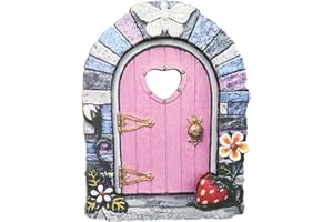 Kapaunn Garten Feentür Wichteltür Miniatur Elfentür Wichteltür Feentür Dekoration Fee Tiny House Tür Kinder Geschenk, Miniatur Fee Garten Dekoration Im Freien Zubehör