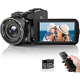 DPFIHRGO Videocamera Digitale FHD 1080P Camcorder 30FPS Vlogging Camera per Youtube 16X Zoom Digitale e IR Visione Notturna 3
