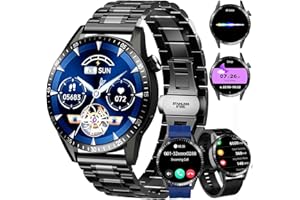 Homailida Smartwatch Uomo con 3 Cinturini, 1.39" Orologio Smartwatch Uomo con Chiamate Bluetooth, 100+ Modalità Sportive IP68, Orologio Fitness con Monitoraggio Sonno/Contapassi per IOS/Android