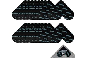 DALAETUS 18 Piezas Pinzas para Alfombras Set, Antideslizante para Alfombra, Agarre de Alfombra, Pegatinas de Alfombras Esquinas Anti Rizo Apto para Diferentes Suelos
