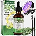 NIKITA.VIVI Rosemary Essential Oil with Hair Scalp Massager (60ml), 100% Pure Natural & Organic Rosemary Oil for Hair Growth Repair Dry Damaged Hair, Hair Loss Scalp Treatment Rosemary Oil Women & Men