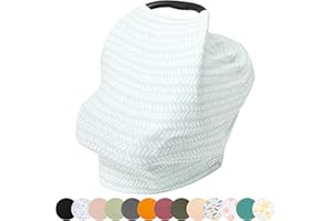 Simka Rose Car Seat Covers for Babies- Nursing Cover Breast feeding Essentials & Baby Necessities- Carseat Stroller Combos Infant Boys and Girls - Baby Registry Breastfeeding Must Haves First Time Mom