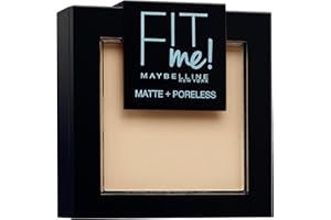Maybelline New York - Poudre Compacte Fit Me Matte & Poreless - Peaux normales à grasses - 120 Beige Rosé - 9 g