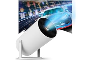 WEKYMES Mini Proyector Portátil Auto Keystone con Android 11,Proyector 4k con WiFi 2.4G/5G, BT 5.4, Pantalla de 130 Pulgadas, Giratorio 180°,Proyector Móvil Cine en Casa para HDMI/USB