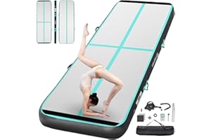 FBSPORT Tappetino da allenamento gonfiabile, altezza 20 cm, gonfiabile, Air Tumbling Track 4 m, tappetino da ginnastica gonfiabile, tumbling, tappetino da ginnastica, per ginnastica, tumbling, yoga