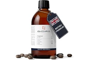‎NAISSANCE Naissance Kaltgepresstes Rizinusöl (Nr. 217) - 450ml - Kaltgepresst - für Haare, Bart, Wimpern, Augenbrauen, Haut, Gesicht