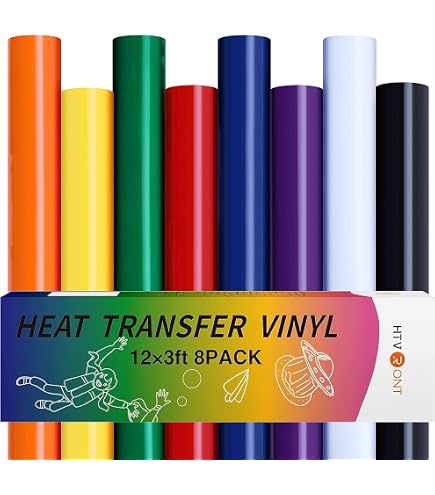 Pellicola per plotter in tessuto arcobaleno, riflettente, 30,5 cm x 183 cm, a trasferimento termico, in vinile HTV, per Cricut Silhouette Cameo per magliette, tessuti