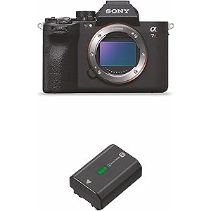 Sony Alpha ILCE-7RM5 Full-Frame High Resolution 61 MP Camera | Artificial Intelligence for Human Pose Estimation | Real-time AF | Movie Recording 8K 24p   Rechargeable Battery (NP-FZ100)