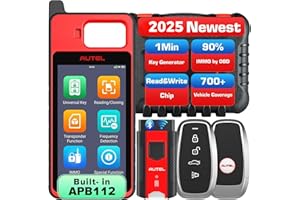 ‎AUTEL Autel MaxiIM KM100 (X) Schlüssel Programmierwerkzeug, 2025 Neueste Autoschlüssel Wegfahrsperre, Lese/Schreib/Klon Chip, Transpondersimulation, Frequenzerkennung, IKEY Universelle Schlüssel Generierung