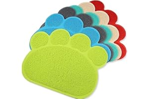 CG94 - Tappetino per Animali Domestici a Forma di Zampa, 60 X 45 cm - Colori Assortiti