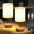 Lampada Da Comodino Lightess Touch Dimmerabile, Paralume In Vetro Smerigliato, Base In Metallo, Con Lampadina LED Inclusa, Bianca - 2