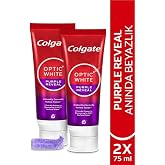 Colgate Optic White Purple Reveal Beyazlatıcı Diş Macunu 75 Ml X2 | 75 Ml X2 İkili Paket