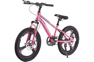 BSTSEL 18" 20" 22" 24" Inch Wheels Kids Bike for Aged 6-16 Boys Girls Children Bicycle Child Road Bike Shock Absorber Bike 3 Spoke Design Adjustable Height Bikes