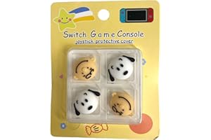 Prysm Gaming Charlie Brown & Snoopy Pack of 4 Rubber Thumb Grips Caps Covers Compatible With Original Switch Joy-Con OLED Switch Joycon & Switch Lite