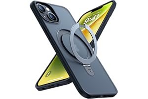 TORRAS Ostand Q1 Guardian for iPhone 13 Case, iPhone 14 Case for MagSafe (No. 1 Magnetic Force, Invisible Stand, Military Protection) Shockproof Mobile Phone Case iPhone 13 Case All-in-One Black