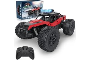 Zhcuves Voiture Télécommandée Tout Terrain, Jouet Enfant Garçons 6 7 8 9 10 11 12 Ans RC Offroad Monster Truck Rapide 22 km/h 2.4GHz, Cadeau Noel Anniversaire Véhicules Radiocommandée Jeux Car