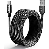 etguuds Cavo USB C 5M, Lungo Cavo USB Tipo C 2.0 Ricarica Rapida Nylon Cavi USB C Compatible per Samsung Galaxy S23 S22 S21 S