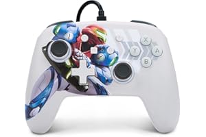 POWER A Mando con cable mejorado PowerA para Nintendo Switch - Metroid Dread