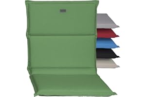 acamp Niedriglehner Auflagen Paddy Model D | Made in EU nach Öko-Tex Standard | Lichtechte Gartenstuhlauflagen Niederlehner ohne Ausbleichen | Atmungsaktive Stuhlauflage Niedriglehner in Hell-Grün