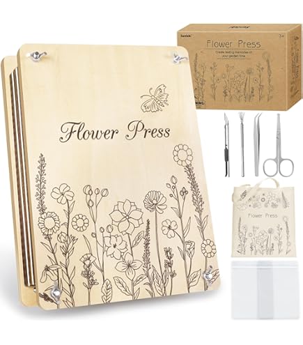FynBosch Design A5 Bloemenpers Ketting Goud Groot Rond - DIY - Maak je