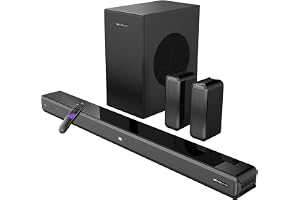 ZEBRONICS Juke Bar 9510WS PRO Dolby 5.1 CH Wired Speaker, 600W Dolby Audio | Dual Rear Satellites, 5.1 CH Surround Sound, Soundbar with 3 Drivers, BT v5.1, TV ARC, Optical IN, USB, AUX, LED Display