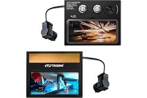 TRQWH Welding Lens - Solar Auto Darkening Welding Helmet Lens True Color Technology with 2 Arc Sensor Ajustable Shade Range 4/9-13 Automatic LCD Lens (TRQ-2233FF)